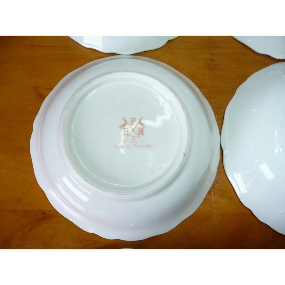 Lot 6 Floral Berry Fruit Bowls from PMRK Made in Germany 5